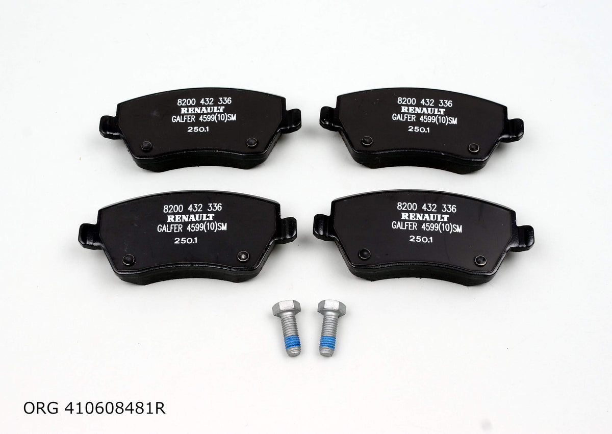 Plaquettes de frein avant d'origine Renault Clio III Modus 410608481R - vue 2