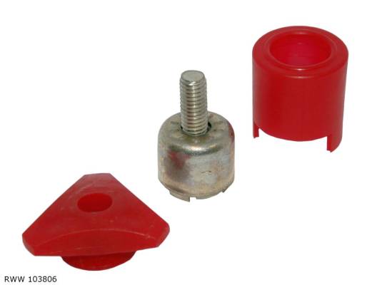 Cosse de batterie — Borne positive (+) — raccordement par cosse à œillet — RWW 103806 — vue 2