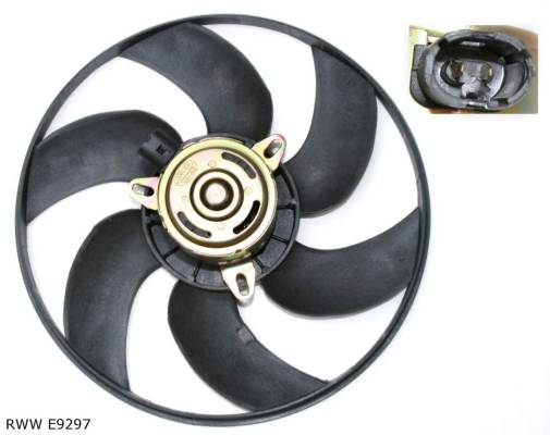 Ventilateur de refroidissement moteur — Renault Clio II / Kangoo — diamètre 298 mm — RWW E9297 — vue 2