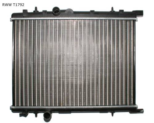 Radiateur de refroidissement moteur — Citroën Berlingo / Xsara et Peugeot 307 — 1.4 à 1.6 — à partir de 2002 — RWW T1792 — vue 1