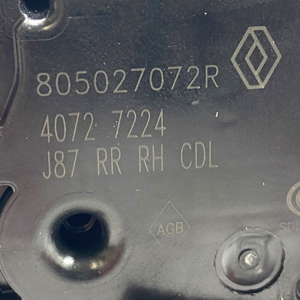 Pièce d'origine Serrure de porte 4 broches arrière droite pour Renault Captur I 805027072R