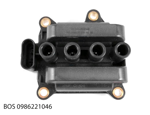 Bobine d’allumage Bosch sans câbles pour Renault 1.2 16V à partir de 2004 — BOS 0986221046 — vue 1