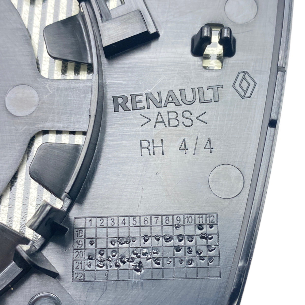 Pièce d'origine Verre de rétroviseur droit pour Renault Clio V 963651460R