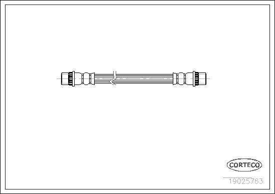 Schéma technique du fabricant — Flexible de frein — CORTECO 19025763