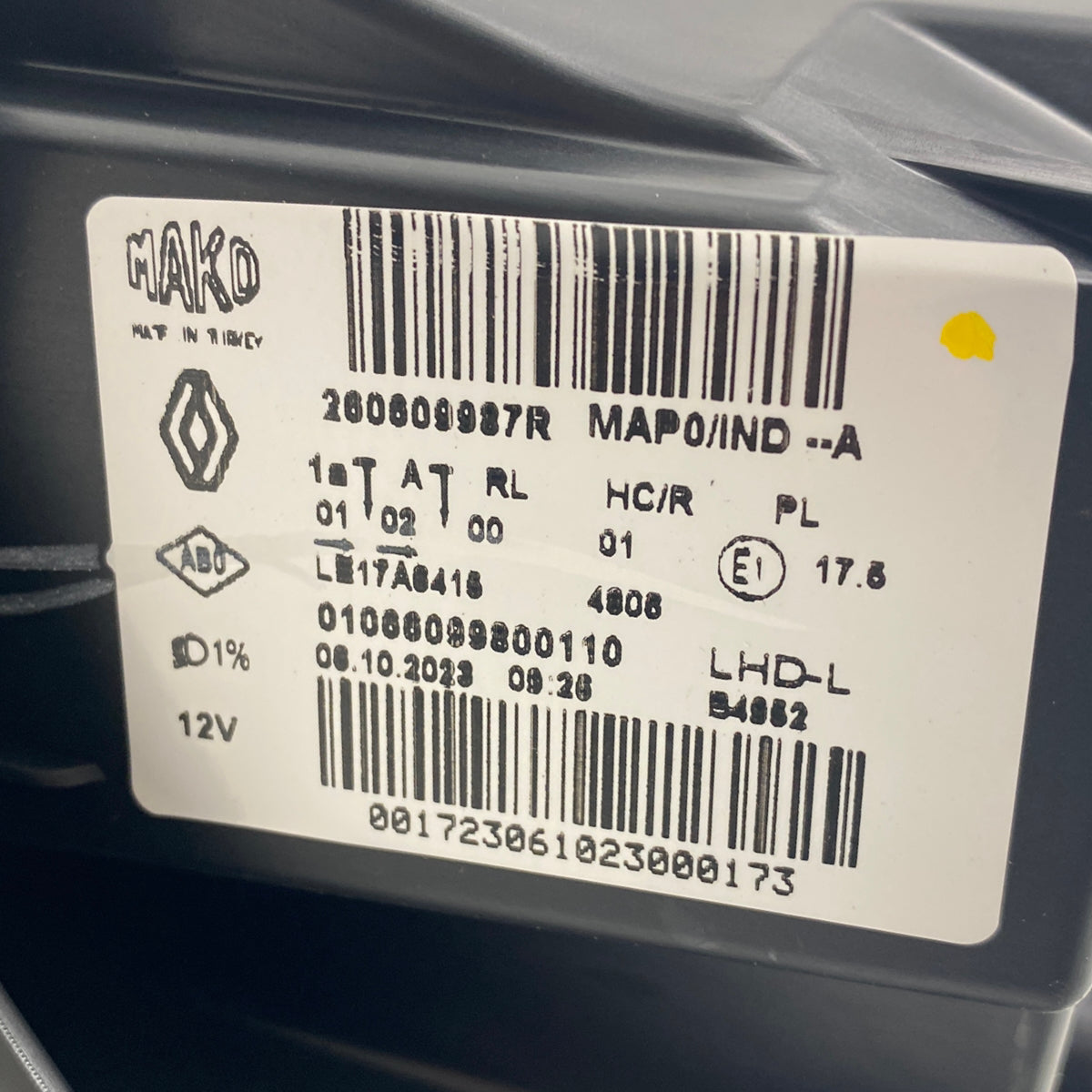 Pièce d'origine Phare avant gauche pour Renault Clio V 260609987R