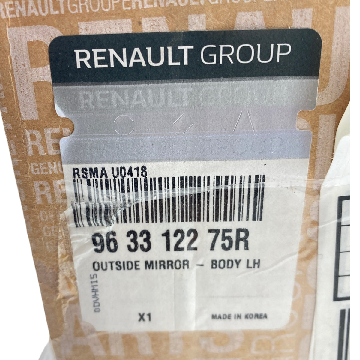 Pièce d'origine Rétroviseur extérieur gauche 9 broches pour Renault Koleos II 963312275R