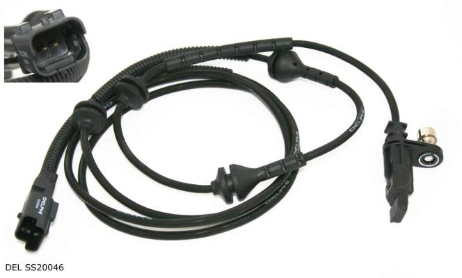 Capteur ABS Delphi arrière pour Peugeot 407 jusqu’à 2007 — gauche ou droit — DEL SS20046 — vue 1