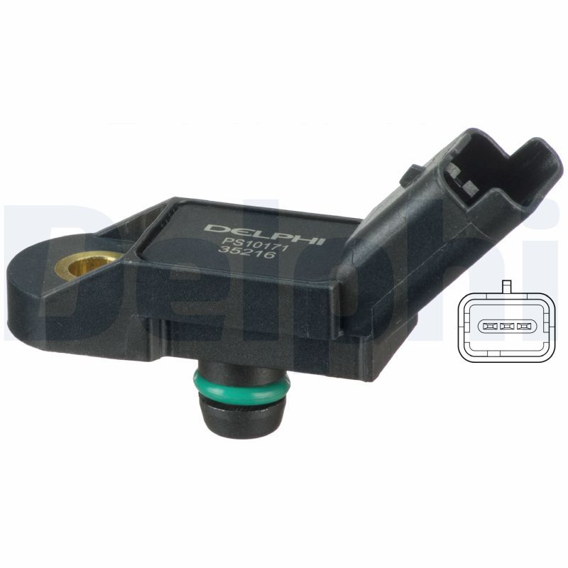 Capteur de pression de suralimentation — Delphi PS10171