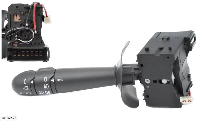 Commodo d’éclairage pour Renault Mégane à partir de 1996, avec commande d’antibrouillards avant, sans avertisseur sonore — DF 32528 — vue 1