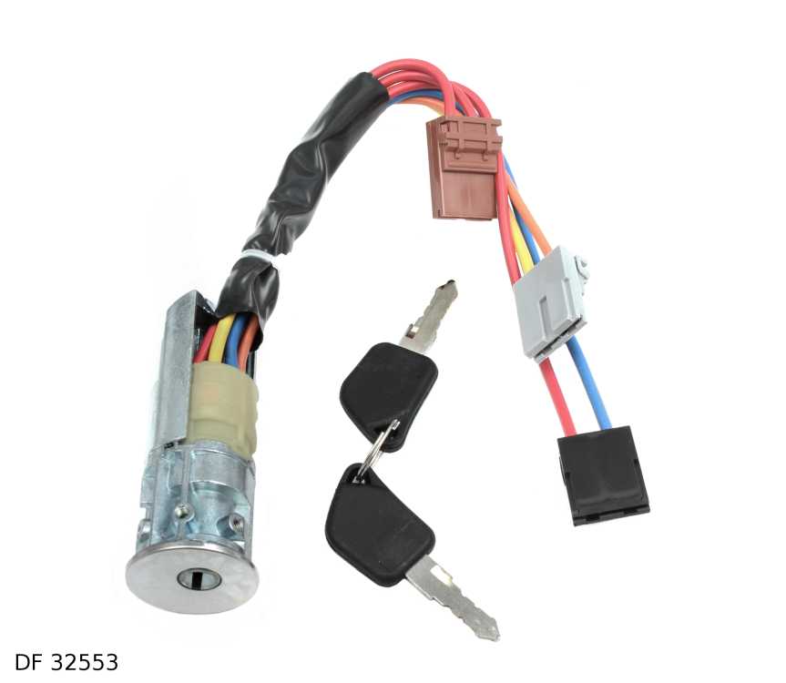Antivol de direction et contacteur de démarrage pour Peugeot 405 à partir de 1992 et Peugeot 106 — DF 32553 — vue 1