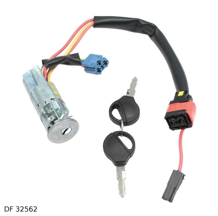 Antivol de direction et contacteur de démarrage pour Peugeot 206 de 1998 à 2002 — DF 32562 — vue 1