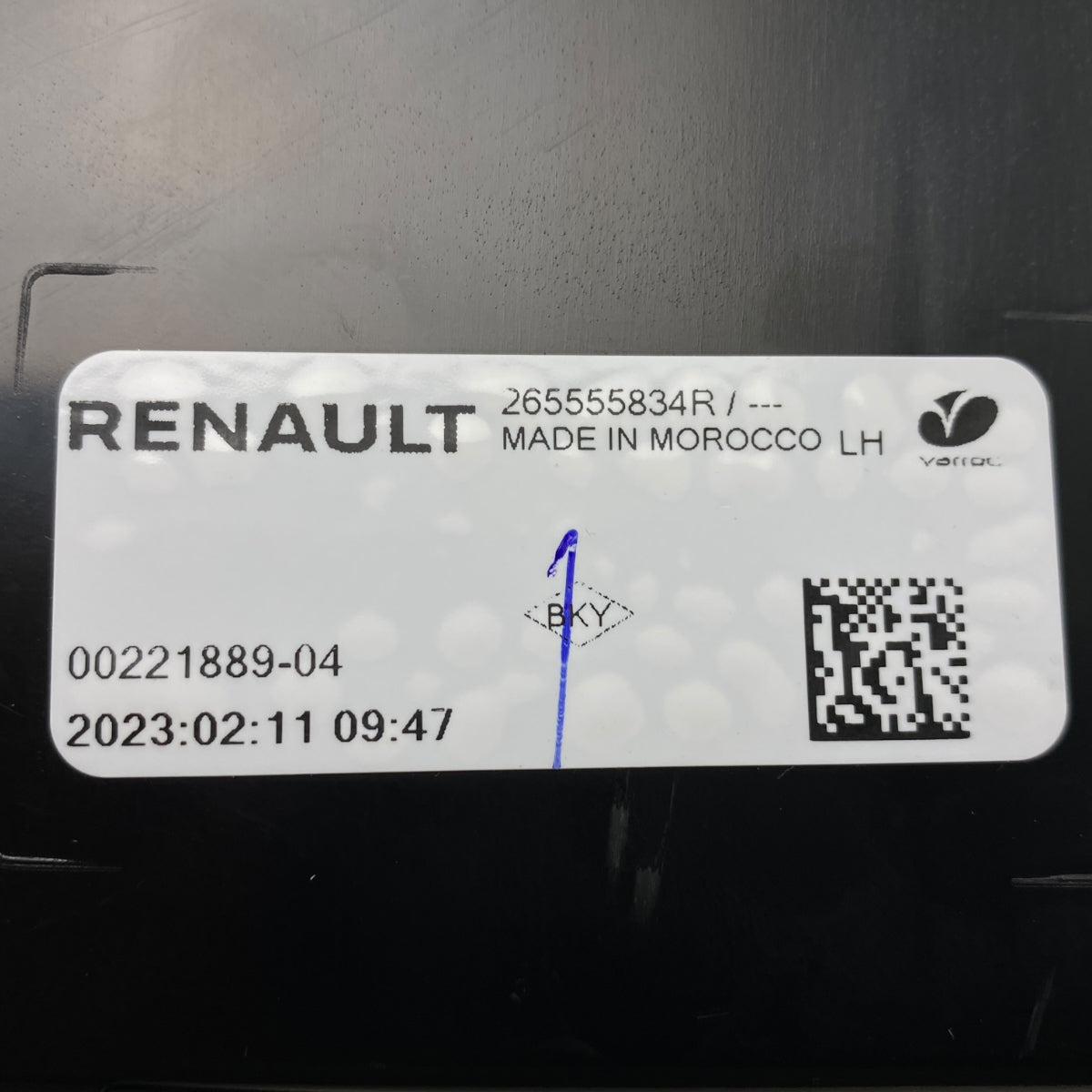 Pièce d'origine Feu arrière gauche pour Renault Megane EV 265555834R