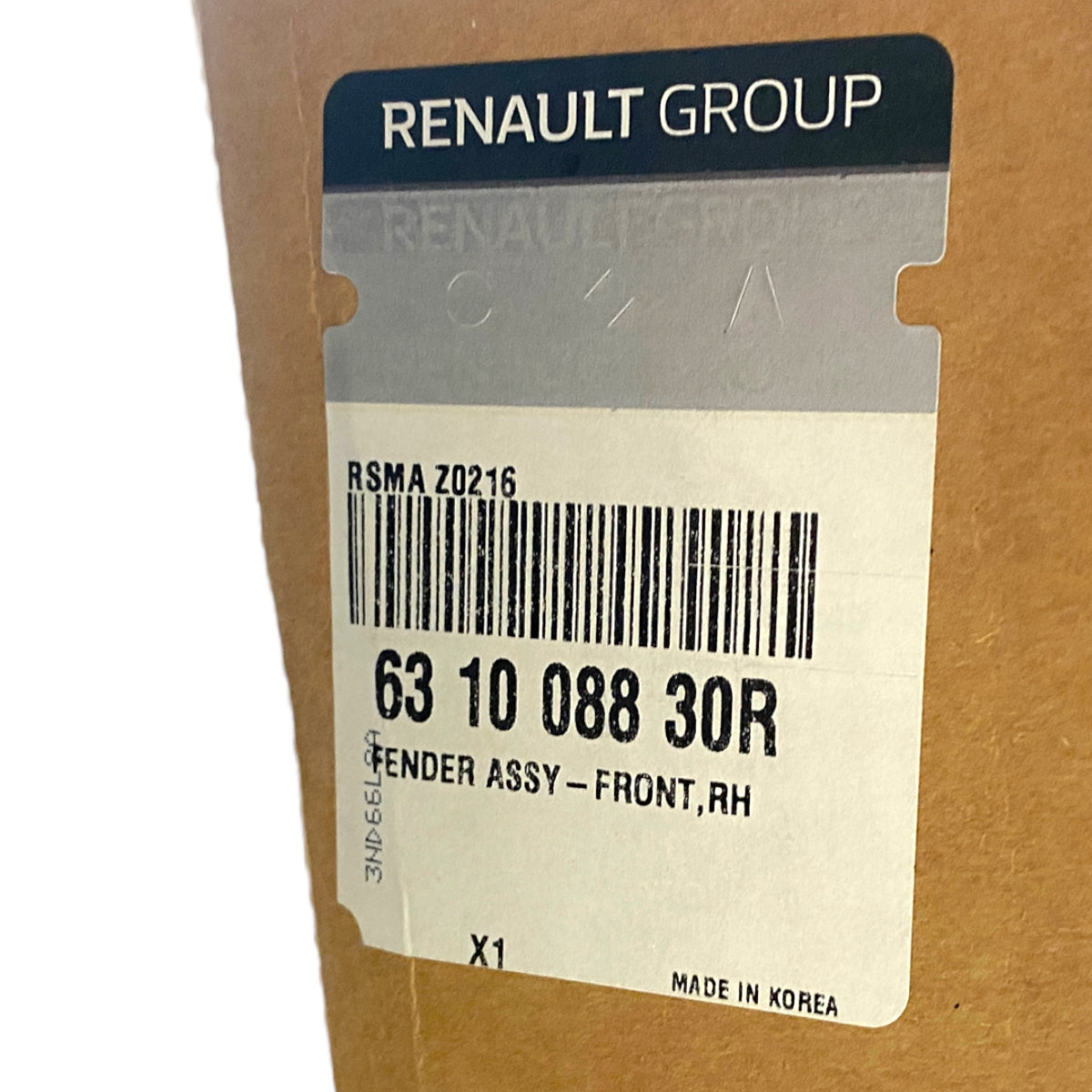 Pièce d'origine Aile avant droite pour Renault Koleos II 631005540R