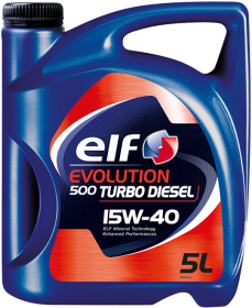 Huile moteur ELF Evolution 500 Turbo Diesel 15W-40 — 5 L — vue 1