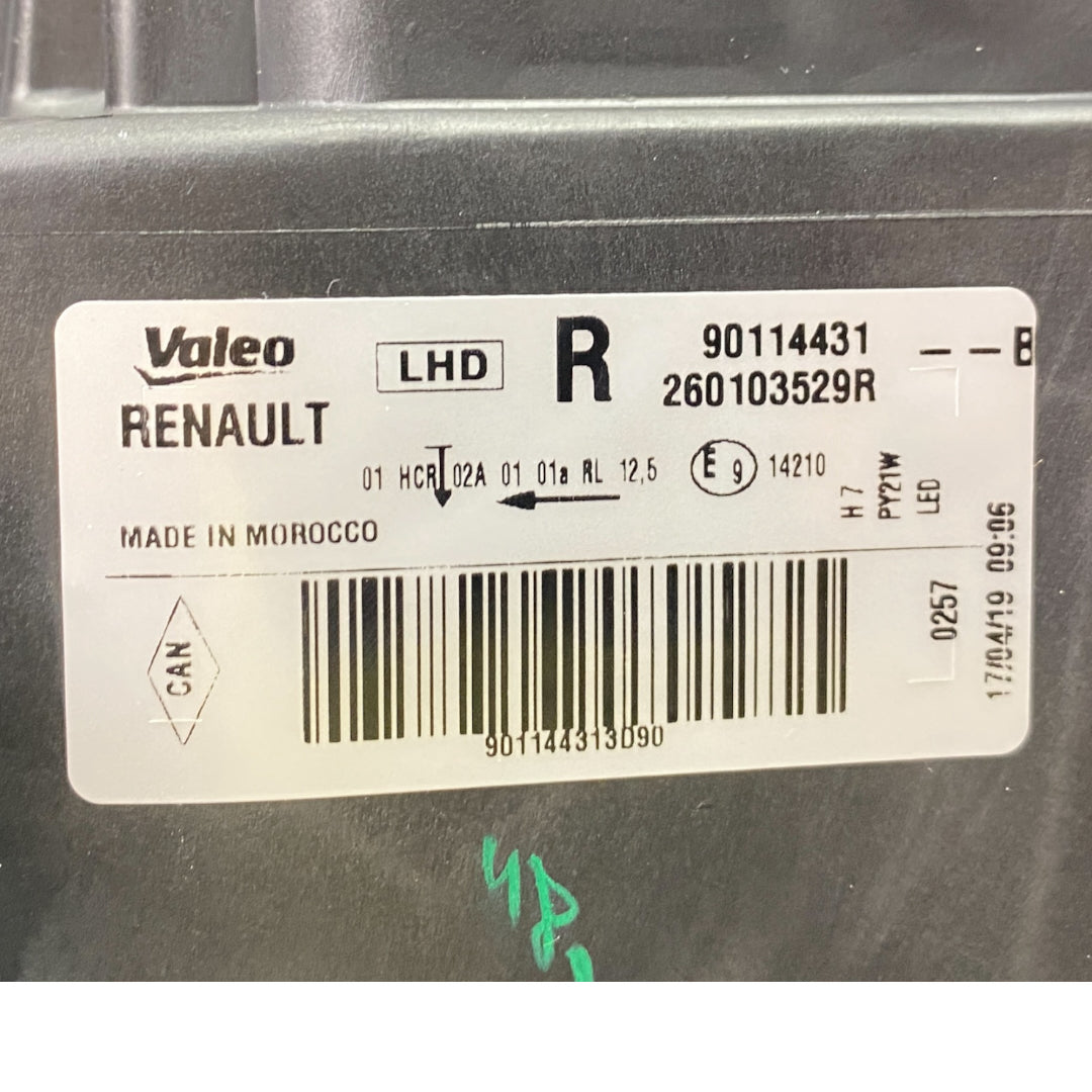 Pièce d'origine Phare droit pour Dacia Sandero II 260103529R
