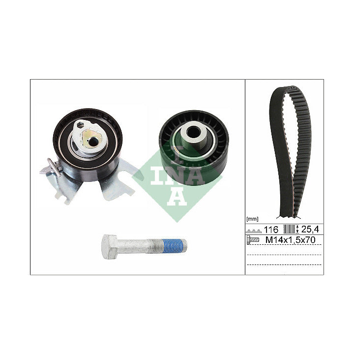 Kit de distribution par courroie INA 530044910