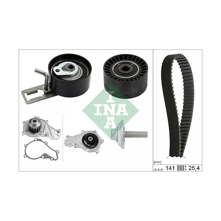 Kit de distribution avec pompe à eau INA 530057830