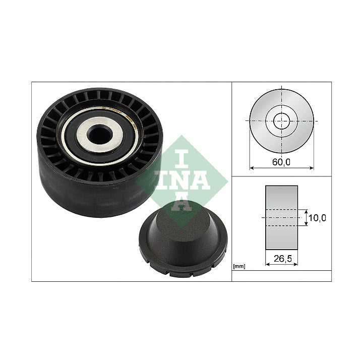 Galet enrouleur de courroie d’accessoires INA 532033110