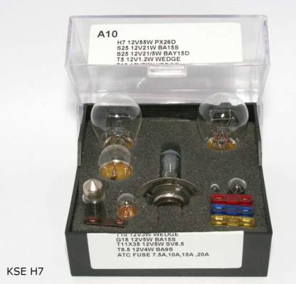 Coffret d’ampoules de rechange H7 — grand modèle A10 — KSE H7 ZESTAW — vue 1