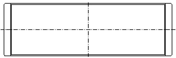 Dessin technique du fabricant — Jeu de coussinets de bielle — MAHLE 021 PS 20293 000