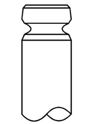 Dessin technique du fabricant — Soupape d’échappement — MAHLE 021 VA 30931 100