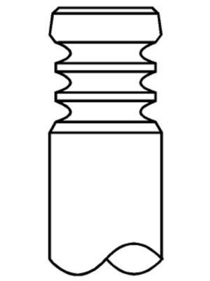 Dessin technique du fabricant — Soupape d’échappement — MAHLE 021 VA 32021 000