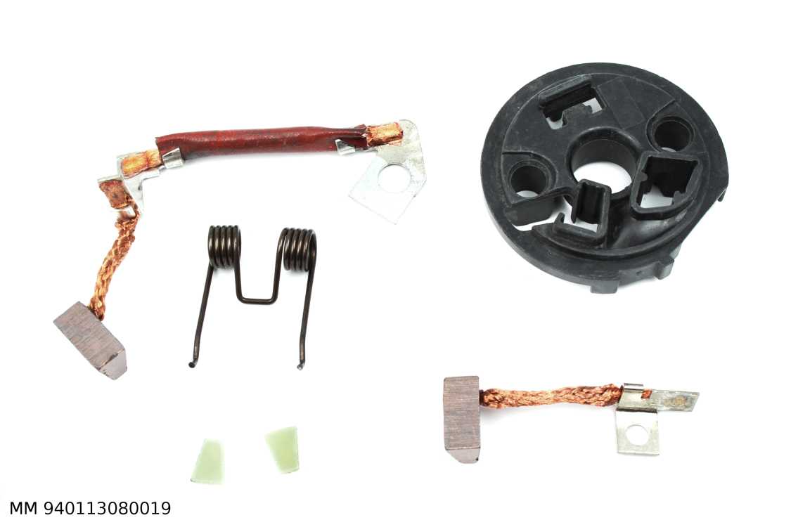 Balais avec porte-balais de démarreur — démarreur de type Valeo D6RA, PSX148, avec porte-balais — MM 940113080019 — vue 3