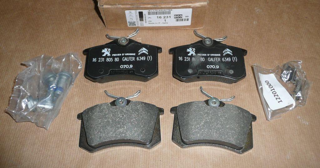 PLAQUETTE DE FREIN.CITROEN C3 PICASO,P207,RENAULT CL 1623180580.