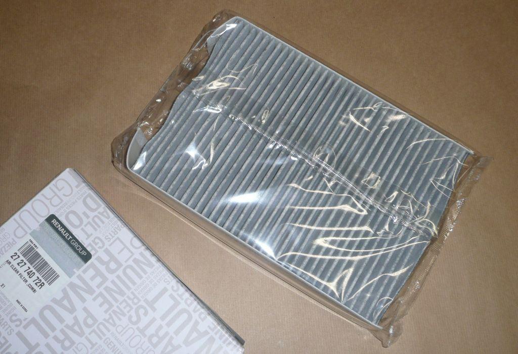 FILTRE D'HABITACLE RENAULT TALISMAN,KOLEOS,ZOE 272774072R.