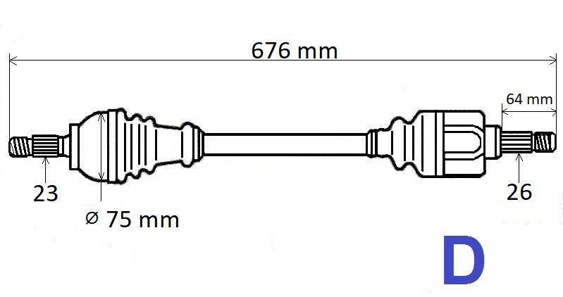 ARBRE DE TRANSMISSION.RENAULT CAPTUR 0.9TCE 16 391016376R.