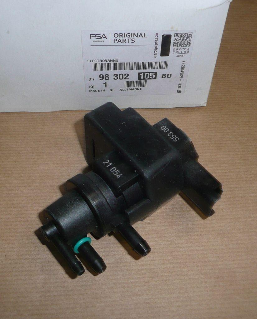 VANNE ÉLECTROMAGNÉTIQUE TURBO CITROEN C4,P208 9830210580.