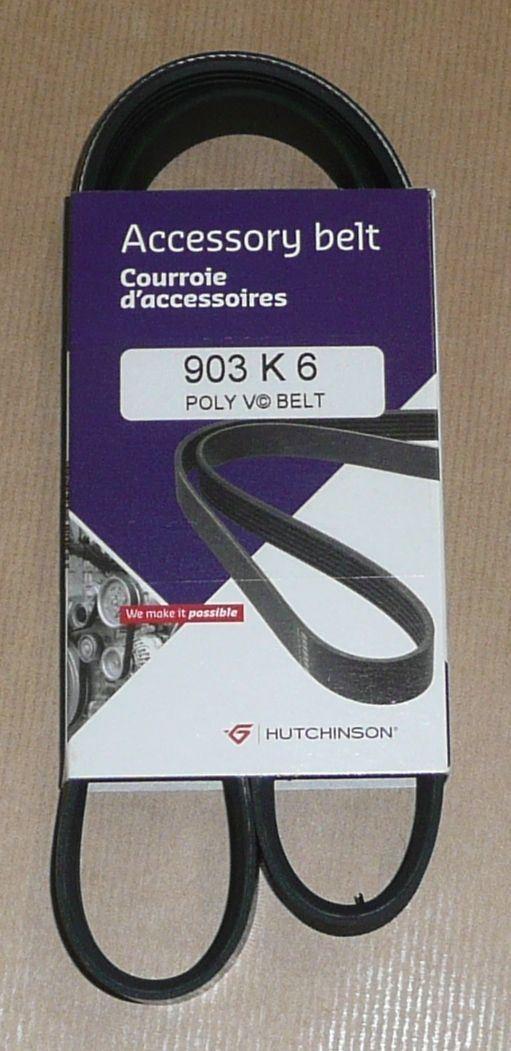 COURROIE TRAPÉZOIDALE.6PK903 1.4,1.6,VTI 5750.RG 5750RG.