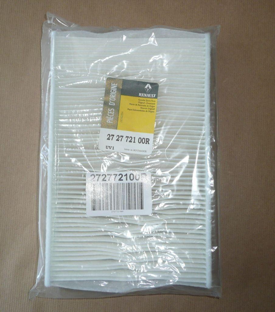 FILTRE D'HABITACLE RENAULT FLUENCE 272772100R.