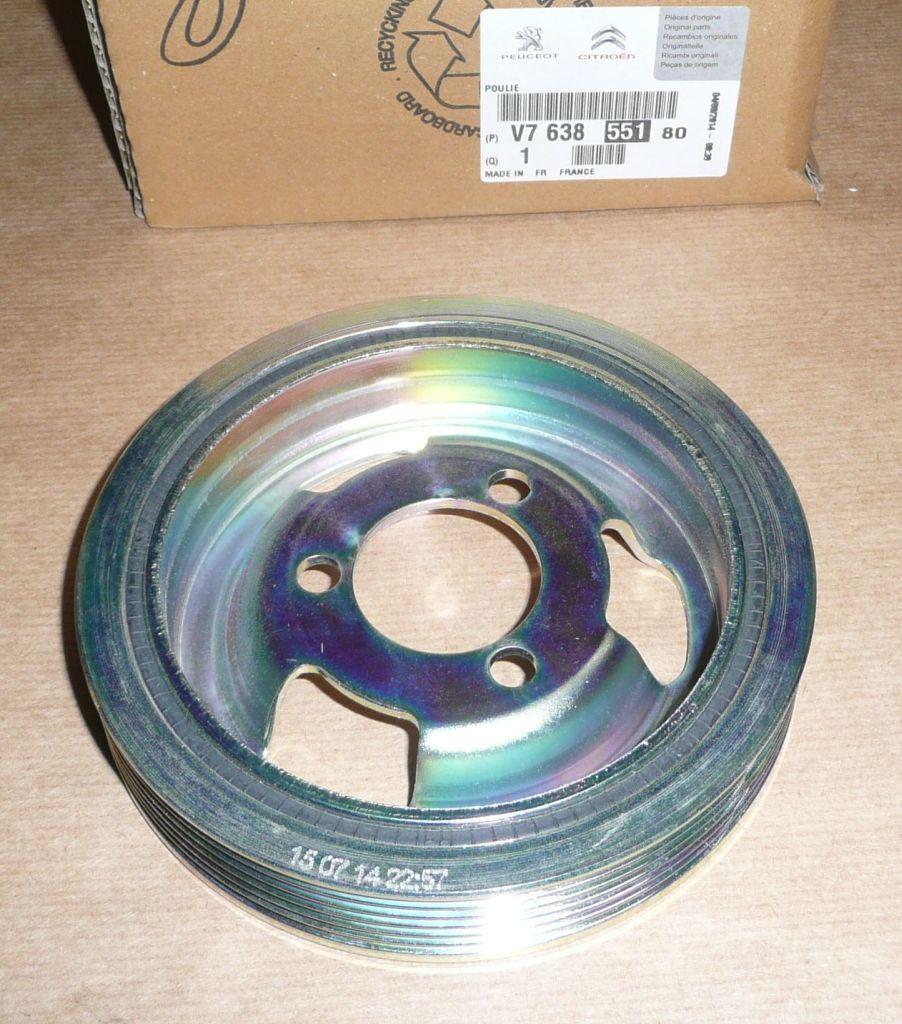 POULIE DE VILLEBREQUIN CITROEN C4,P207,308 1.6 V763855180.