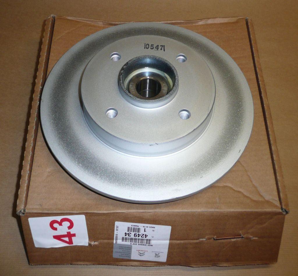 DISQUE DE FREIN.CITROEN C4,PEUGEOT 307 ARRIERE 4249.34 424934.