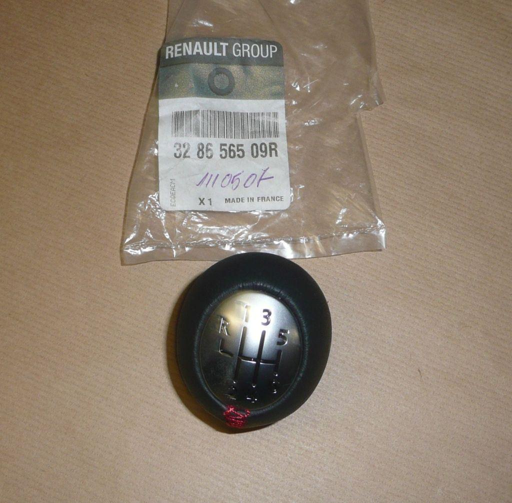 POMMEAU DE VITESSE RENAULT FLUENCE CHROM MATE 328656509R.