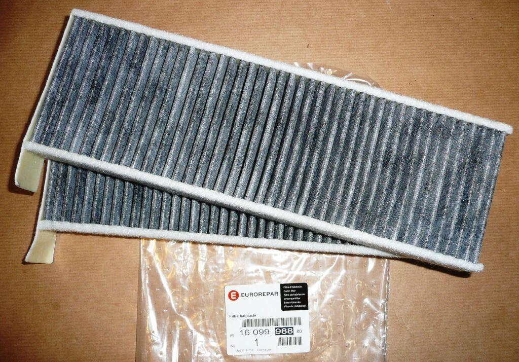 FILTRE D'HABITACLE CITROEN BERLINGO II PEUGEOT 3008 1609998880.