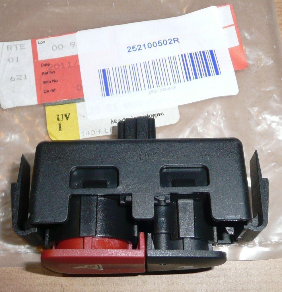BOUTON DE FEUX DE DÉTRESSE RENAULT MEGANE III 252100502R.