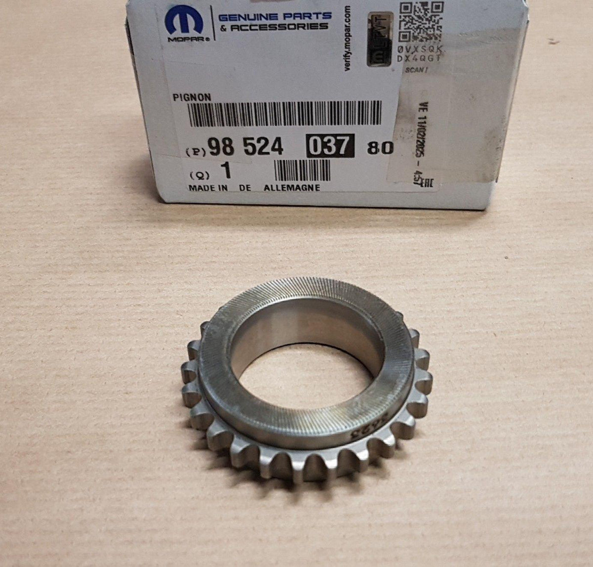 PIGNON DE DISTRIBUTION.CITROEN C3 IV 1.2THP 9852403780.