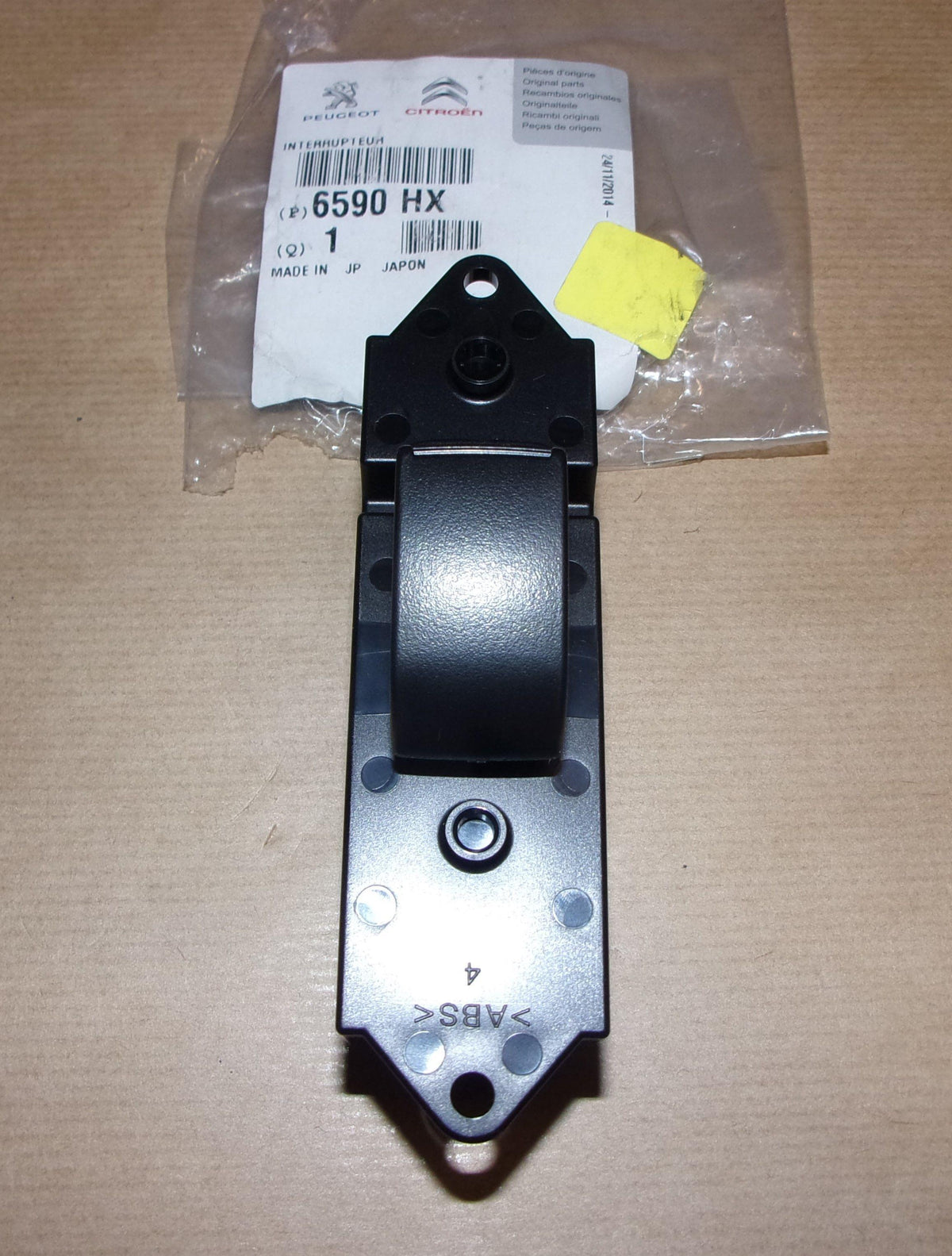 BOUTON LEVE.VITRE CITROEN CITROEN.CROSSER DROIT 6590.HX 6590HX.