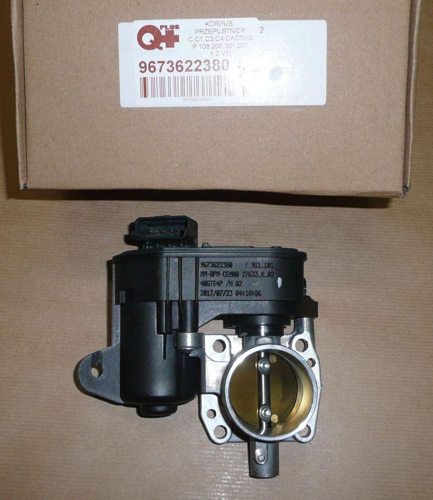 CORPS DE PAPILLON CITROEN C1,C3,P108 1.2VTI 9673622380.