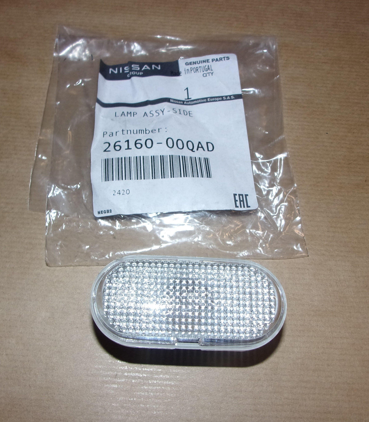 FEU DE CLIGNOTANT DACIA DUSTER 2616000QAD.