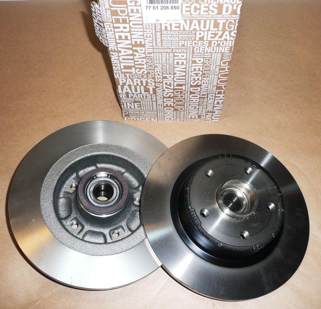 Original Disque de frein arrière complet Renault MEGANE II 2.0Dci , 7701208850.