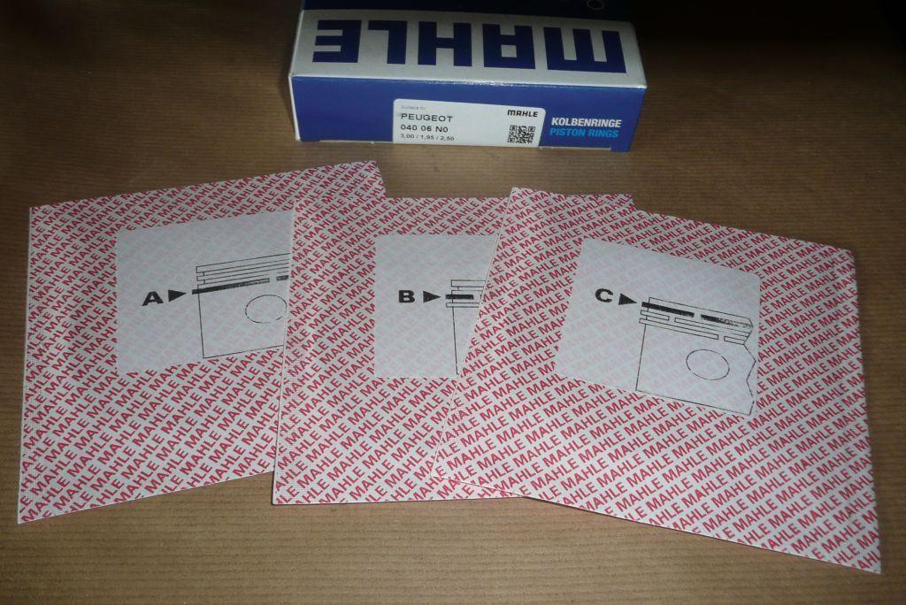 SEGMENTS DE PISTON CITROEN C5 PEUGEOT 307,308 1.6HDI 0640.S7 0640S7.