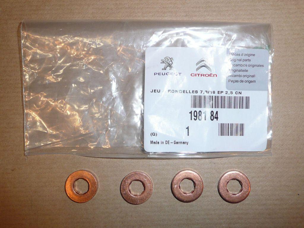 RONDELLE D'INJECTEUR COMPLET.CITROEN C2,PEUGEOT 107 1981.84 198184.