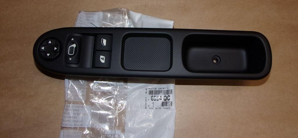 BOUTON LEVE.VITRE PEUGEOT 207 GAUCHE 6554.QC 6554QC.