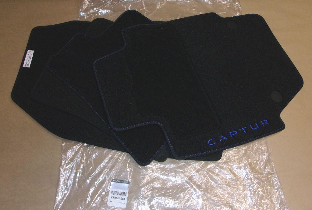 TAPIS EN VELOUR COMPLET.RENAULT CAPTUR 8201711593.