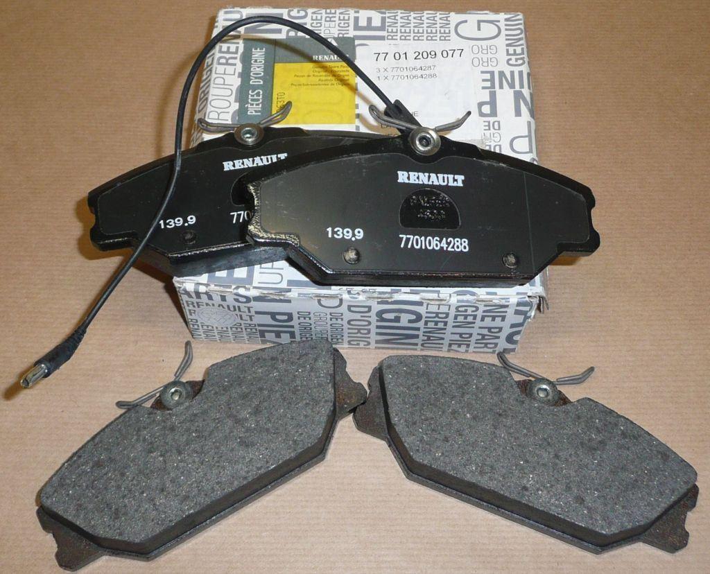 PLAQUETTE DE FREIN.RENAULT LAGUNA,MEGANE,SAFRA 7701209077.