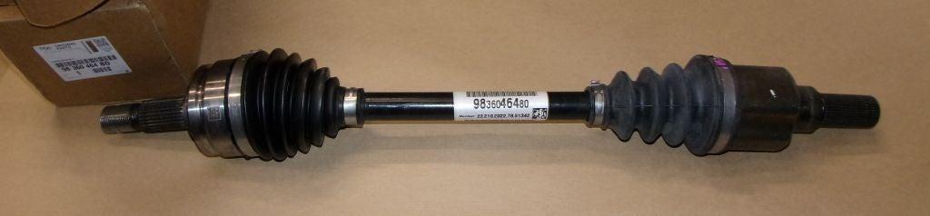 ARBRE DE TRANSMISSION.PEUGEOT 208 II GAUCHE 9836046480.