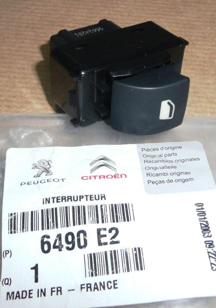 BOUTON LEVE.VITRE CITROEN BERLINGO III 6490.E2 6490E2.